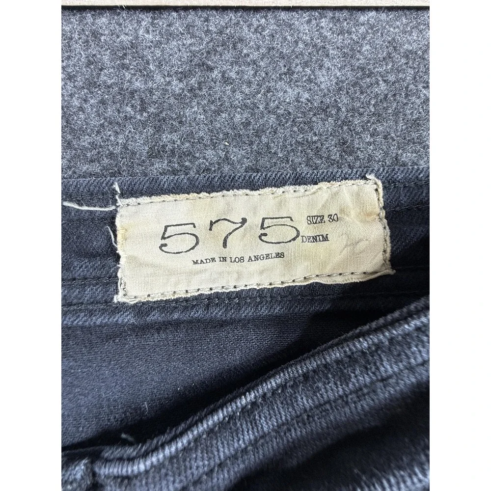 575 Denim Bootcut Jeans Faded Black‎ Size 30 Grunge Y2K Retro Streetwear